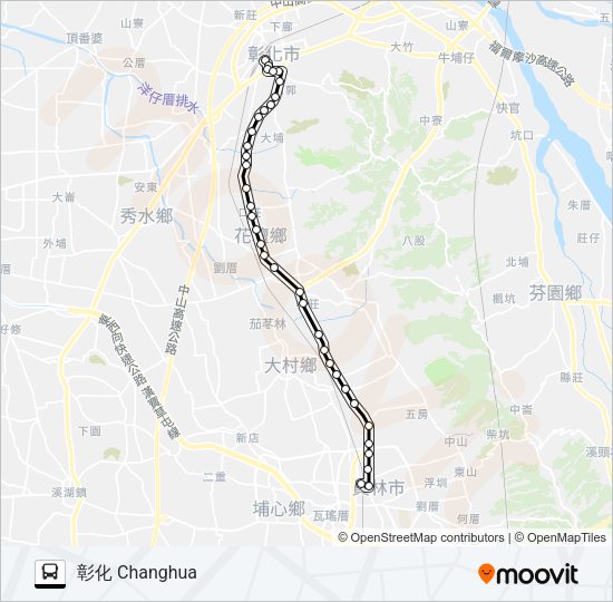 巴士6912的線路圖