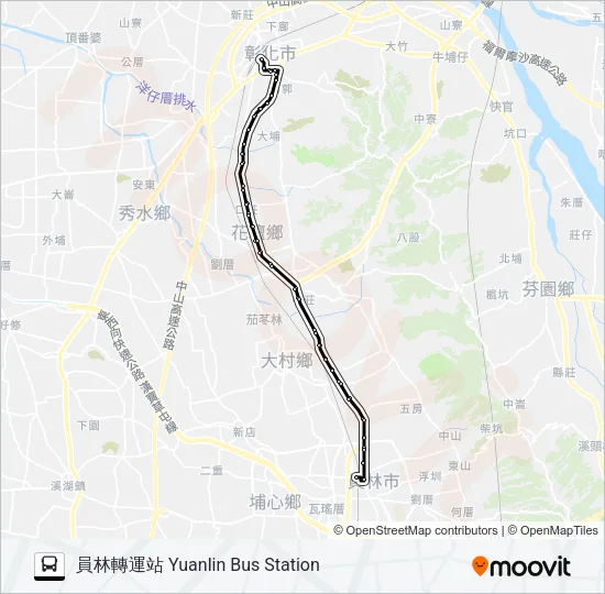 巴士6912的線路圖