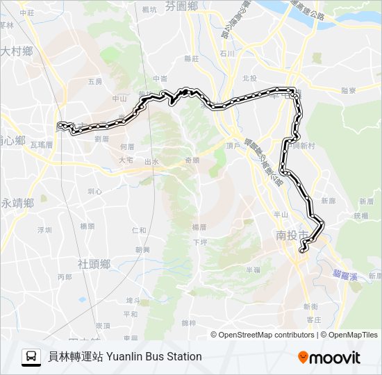 巴士6924的線路圖
