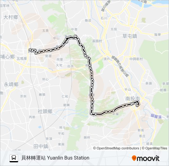 巴士6925的線路圖