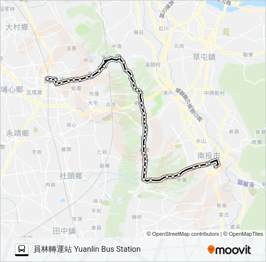 6925 Bus Line Map