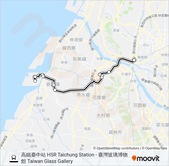 巴士6936的線路圖