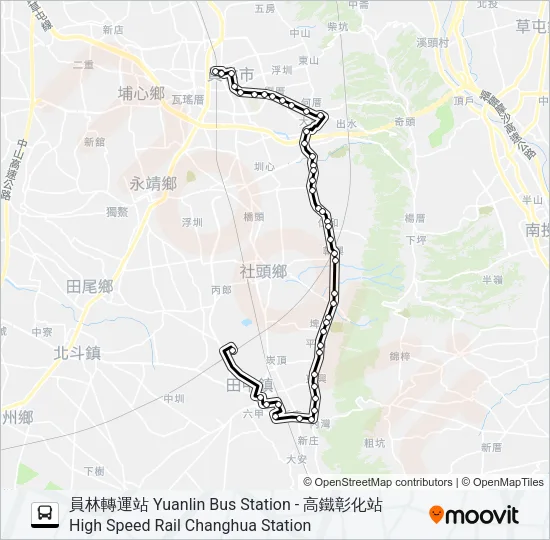 6915A Bus Line Map