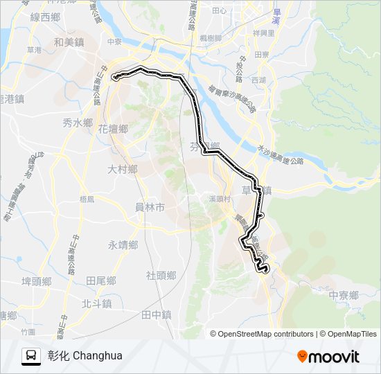 巴士6917A的線路圖