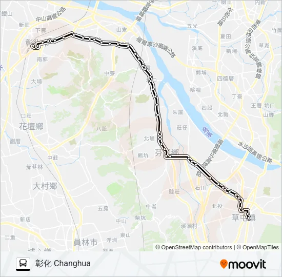 巴士6917B的線路圖