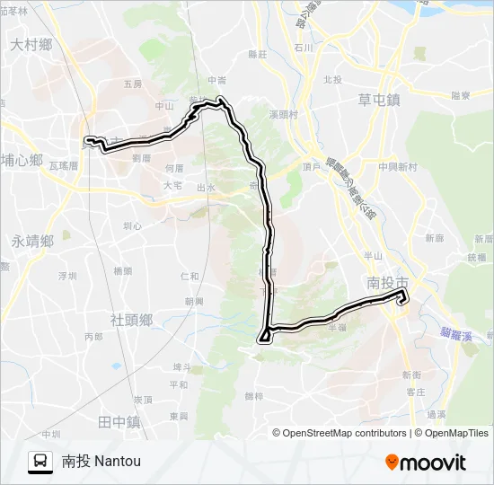 6925A Bus Line Map