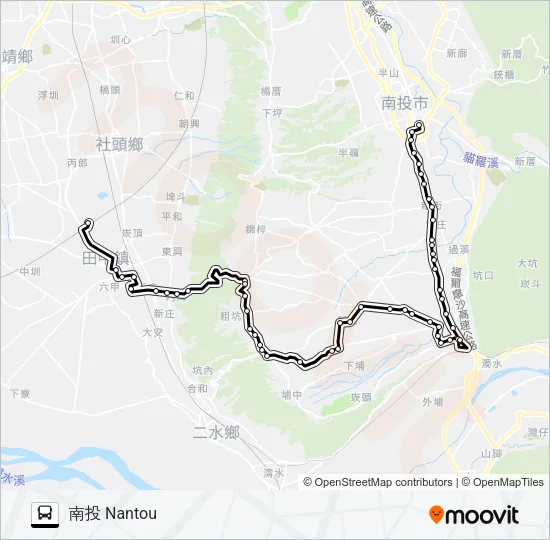 巴士6928A的線路圖