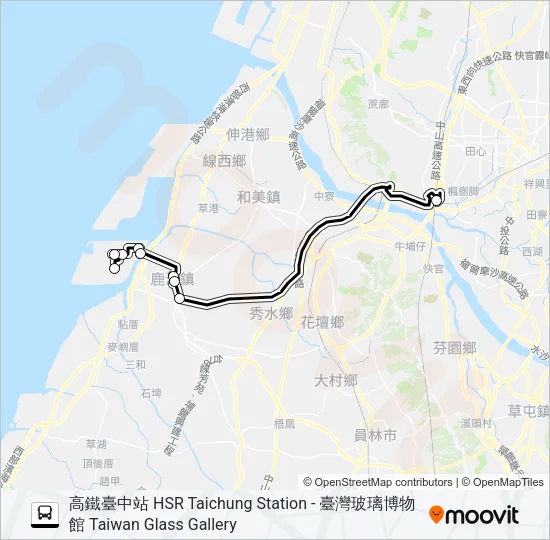 巴士6936A的線路圖