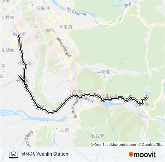 6702 bus Line Map