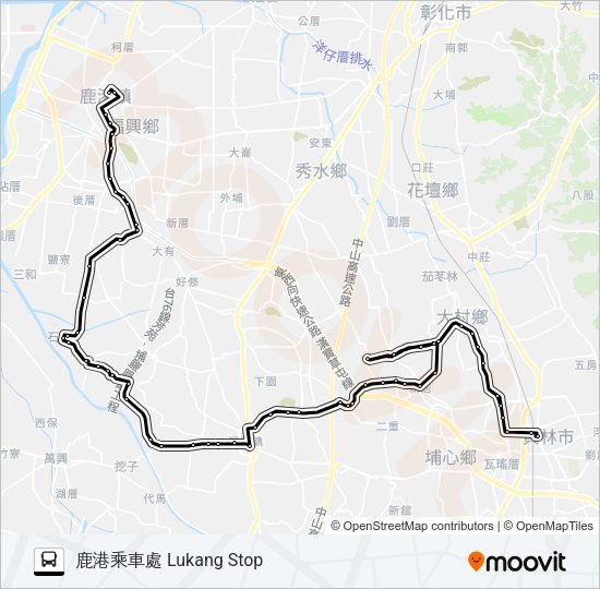 巴士6704的線路圖