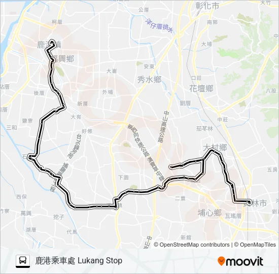 巴士6704的線路圖