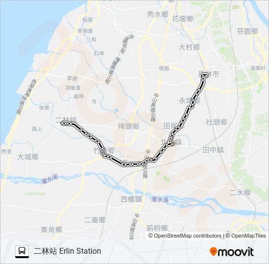 6707 bus Line Map