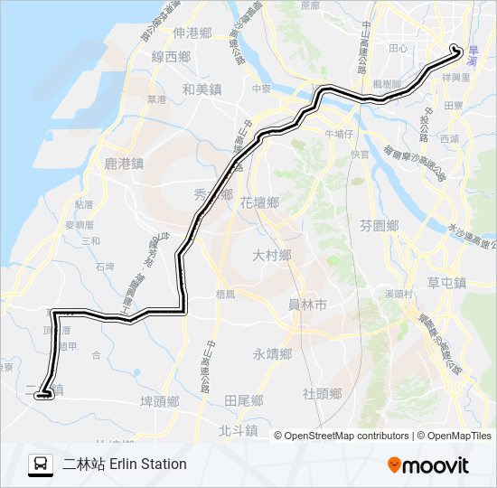 6736 bus Line Map