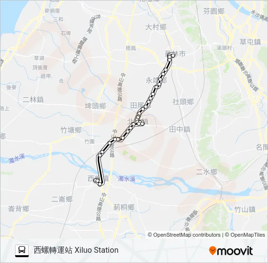 巴士6881的線路圖