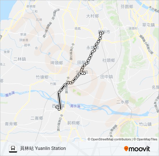 巴士6881的線路圖