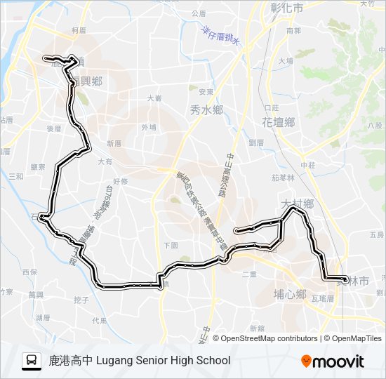 巴士6704A的線路圖