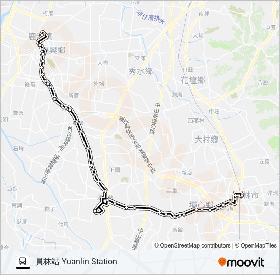 6705B bus Line Map