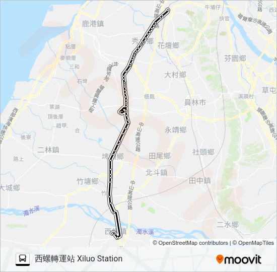 6715A Bus Line Map