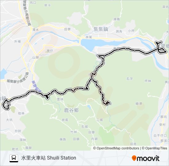 6718A bus Line Map