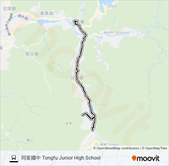 6728A bus Line Map