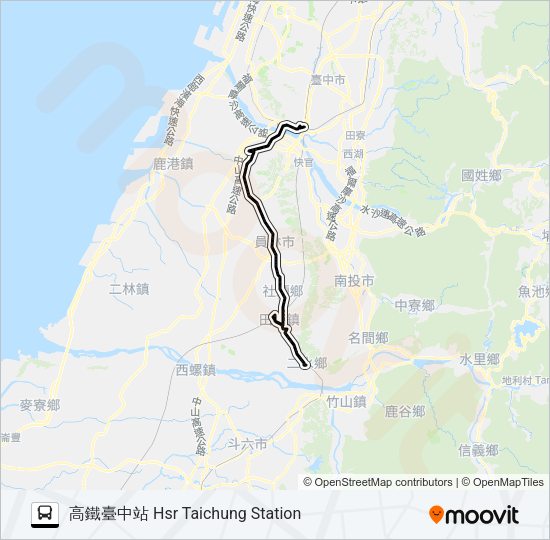 巴士6735B的線路圖