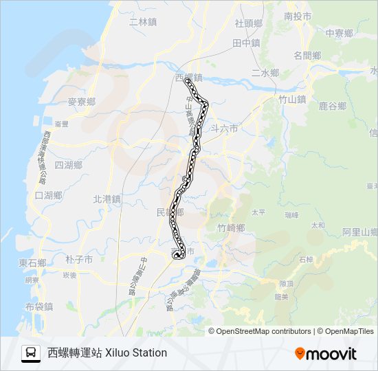 巴士6880A的線路圖