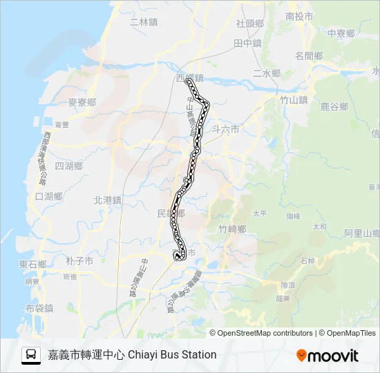 巴士6880A的線路圖
