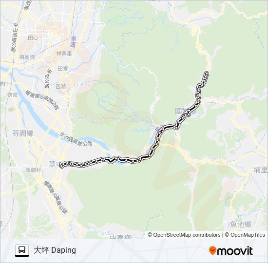 6655 bus Line Map