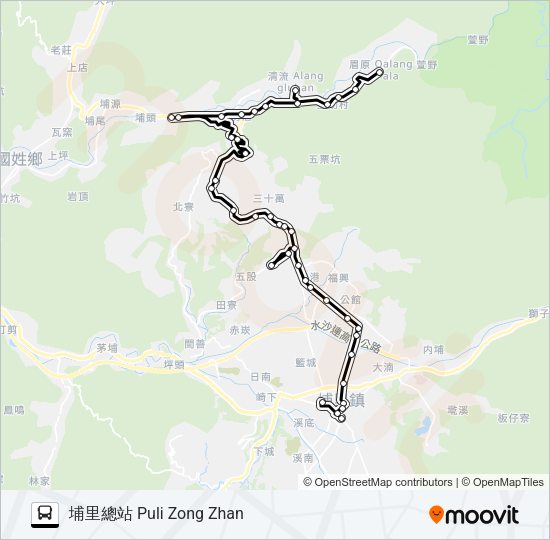 巴士6651C的線路圖