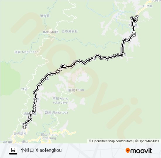 巴士6658A的線路圖