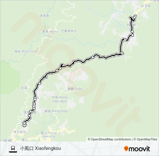 巴士6658A的線路圖