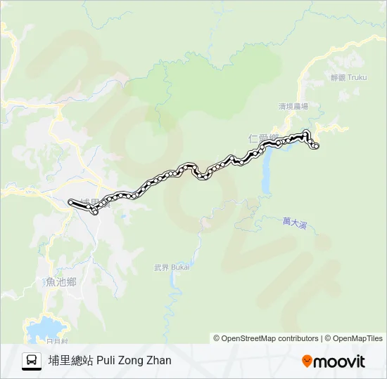 巴士6661A的線路圖