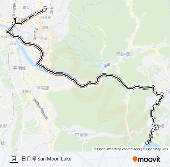 巴士6670B的線路圖