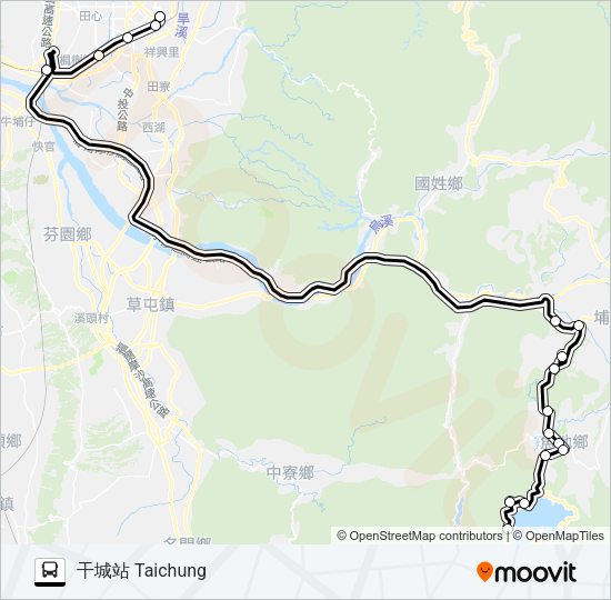 巴士6670F的線路圖