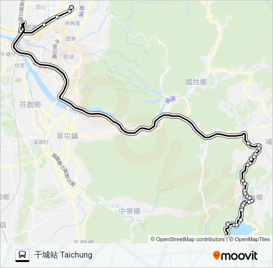 巴士6670F的線路圖