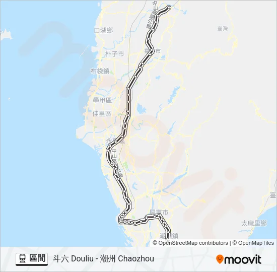 區間 Train Line Map