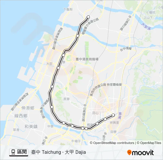 區間 Train Line Map