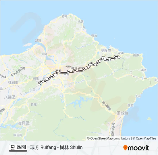 區間 Train Line Map