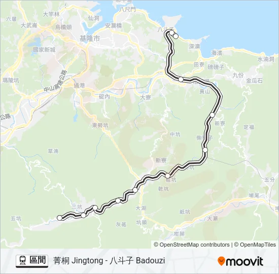 區間 Train Line Map