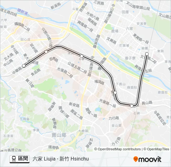 區間 Train Line Map