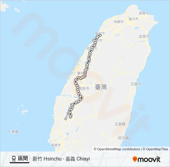 區間 Train Line Map
