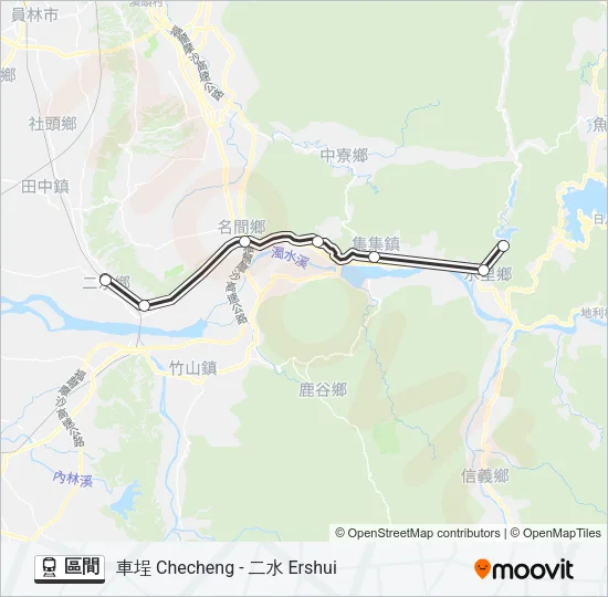 區間 Train Line Map