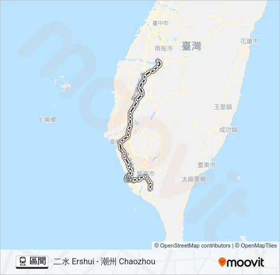 區間 Train Line Map
