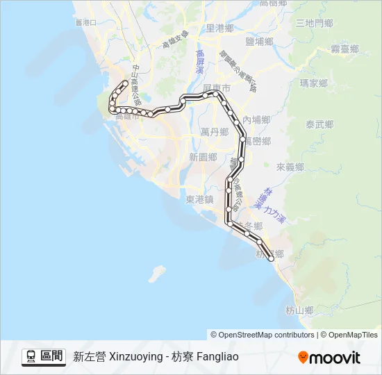 區間 Train Line Map