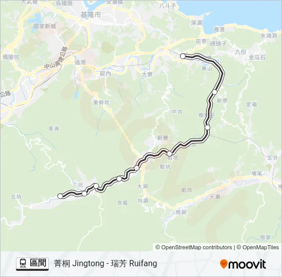 區間 Train Line Map