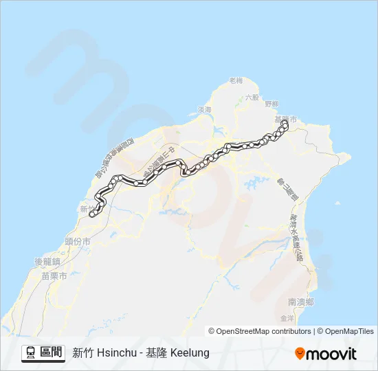 區間 Train Line Map