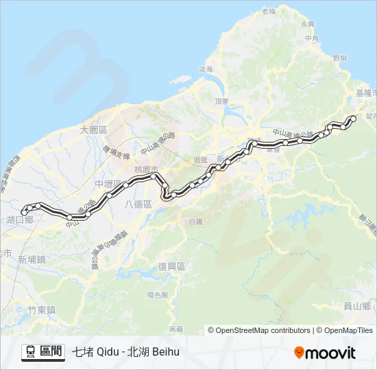 區間 Train Line Map