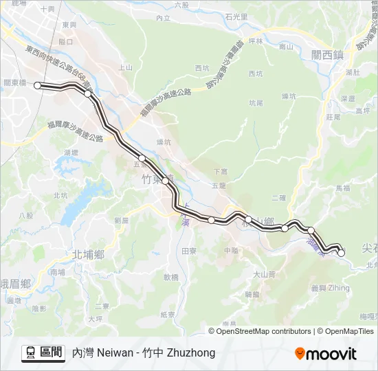 區間 Train Line Map