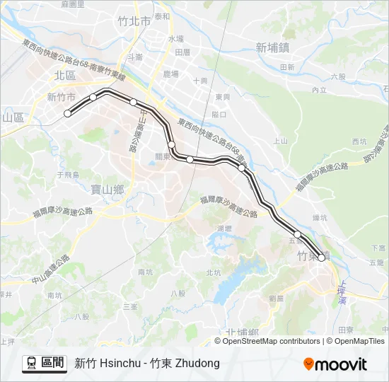 區間 Train Line Map