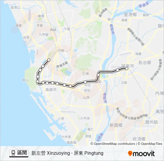 區間 Train Line Map